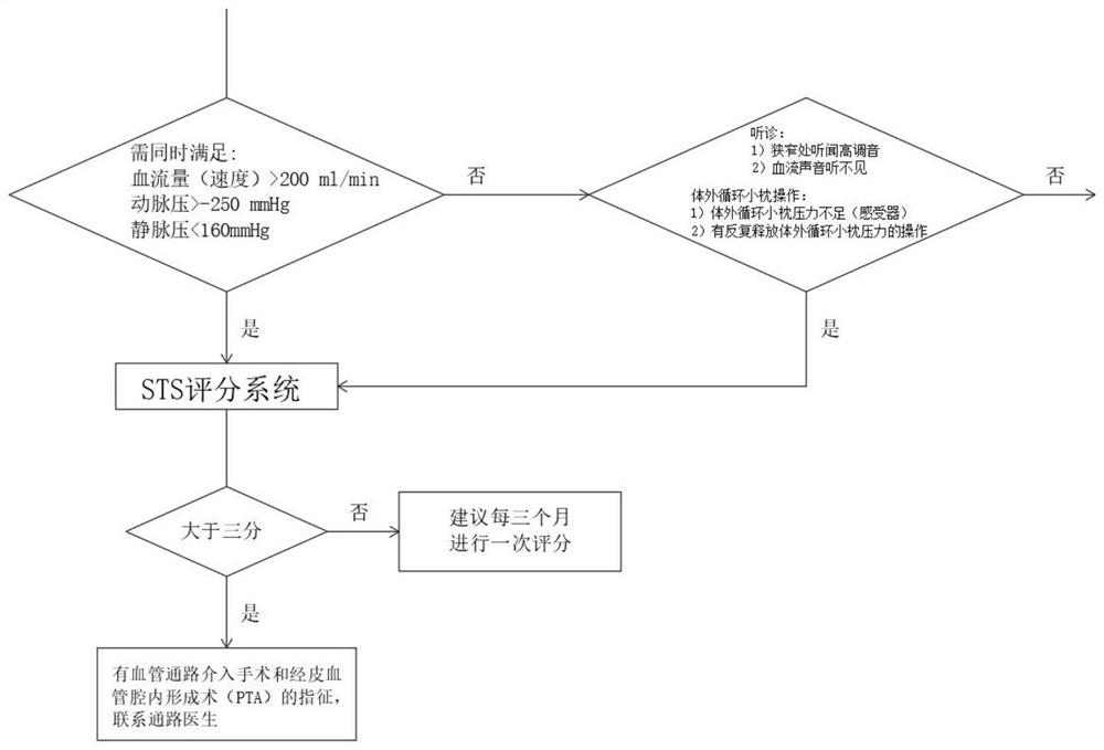 Clinical decision-making system for monitoring and evaluating hemodialysis pathway function