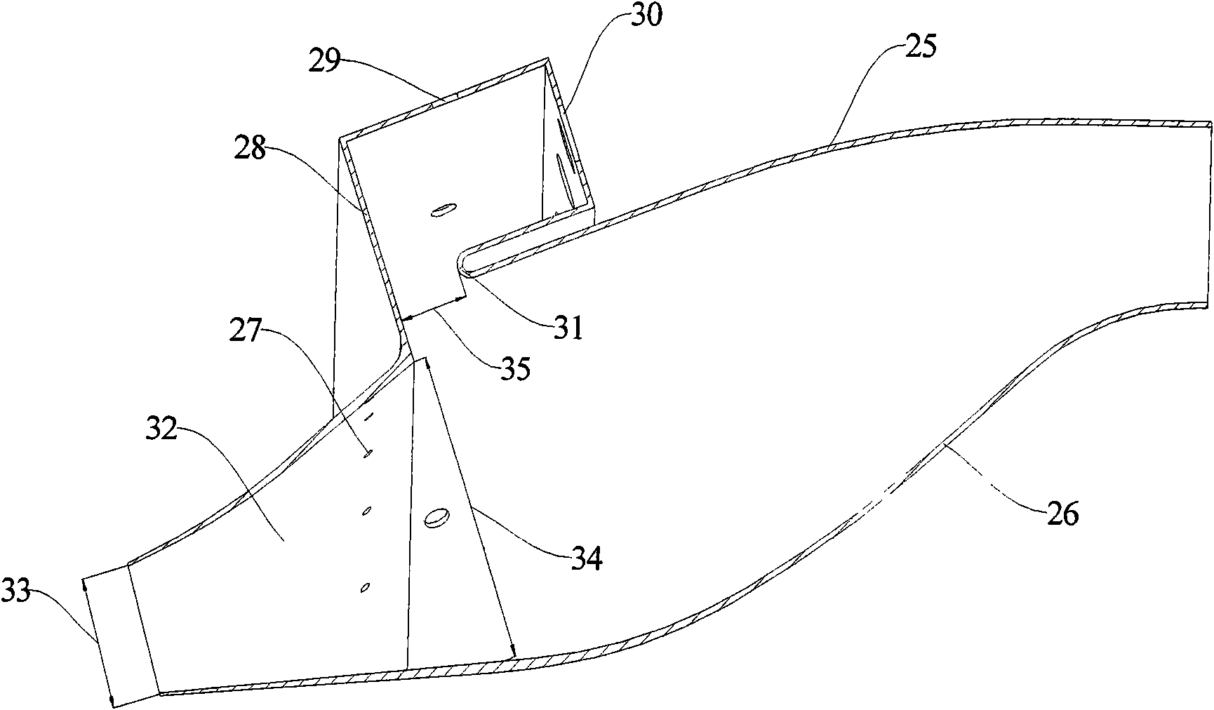 Integrated diffusion oriented combustion chamber