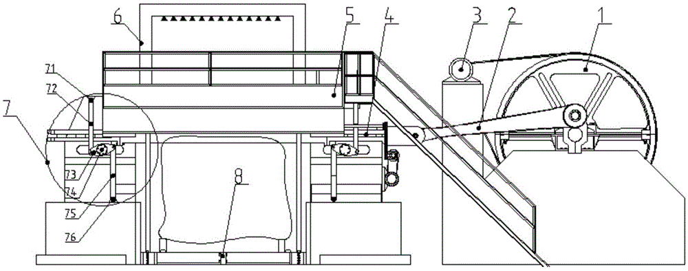 A processing device and working method for single-stroke sawing hard stone