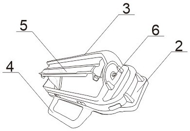 Medical sharp instrument box with rotating cover