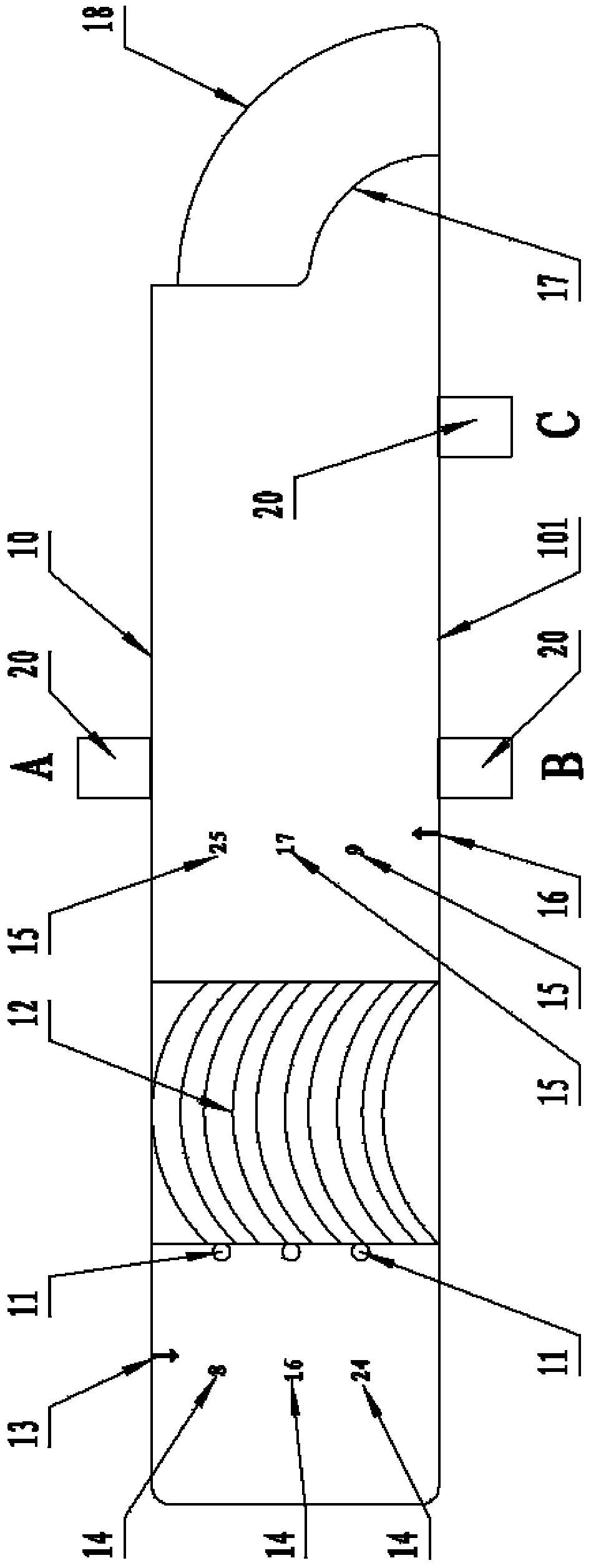 Reference block group used for ultrasonic detection of austenitic stainless steel welding seams