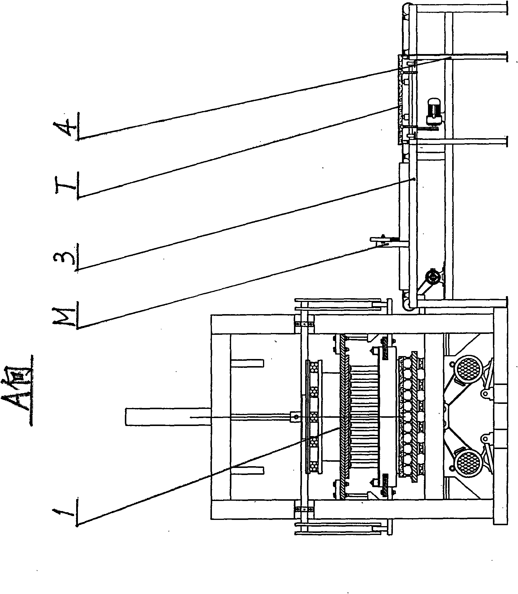 Automatic transporting device for pallets for building block forming machine