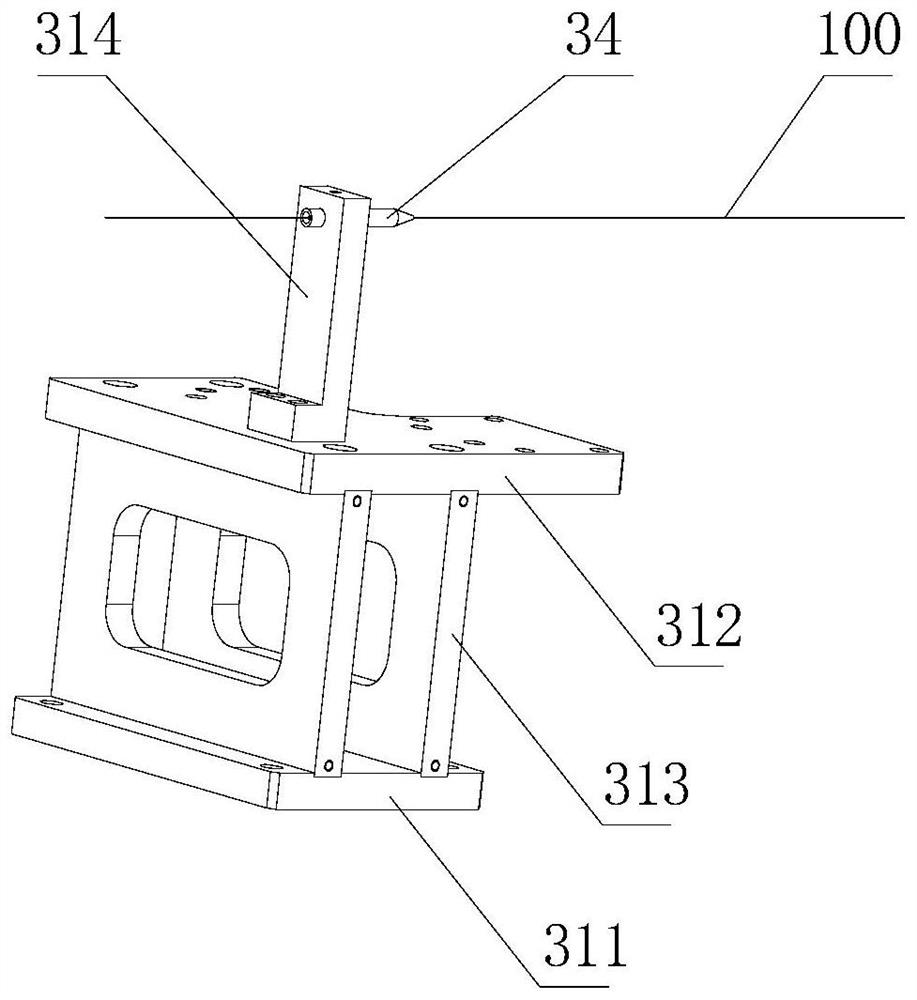 Stranded wire contact pin cutting and spot welding device