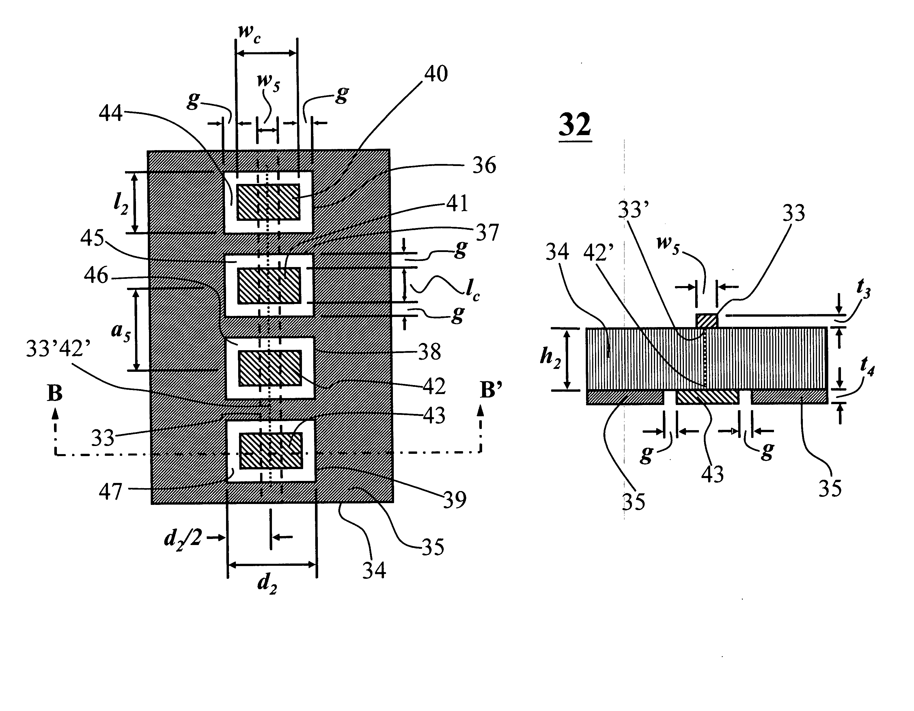 Tunable photonic band gap structures for microwave signals