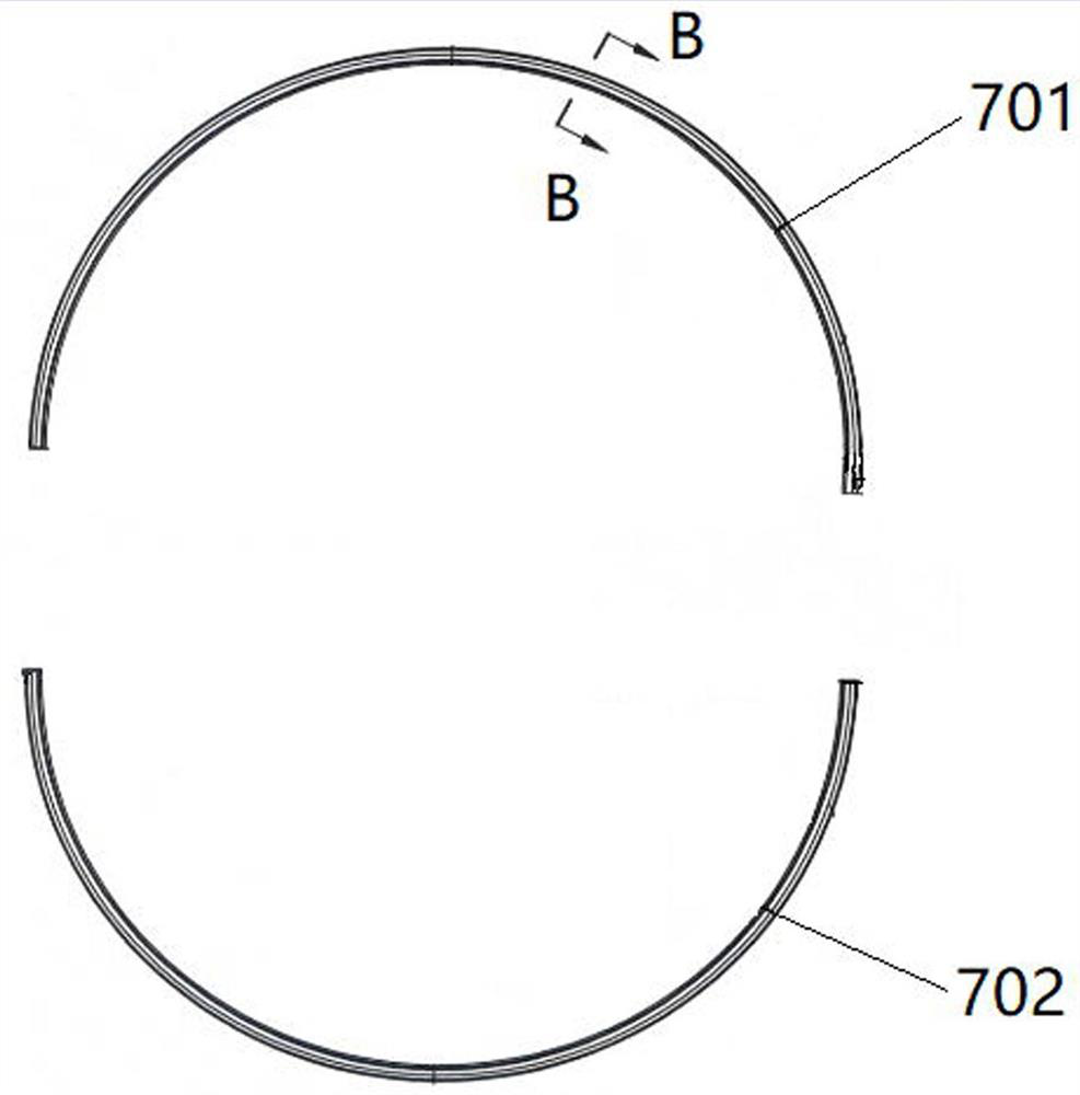 Efficient oil mist sealing device and sealing method