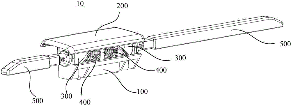 Storage box double hook locking device