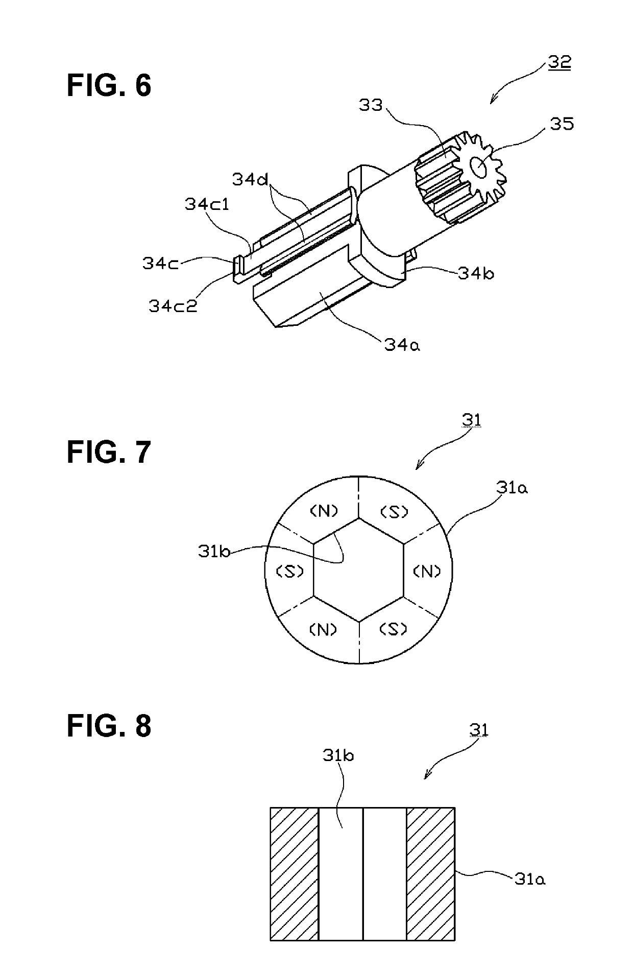 Motor and Actuator Unit