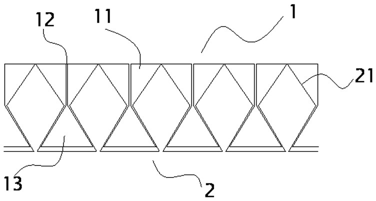 Fold line type profiled hollow steel plate