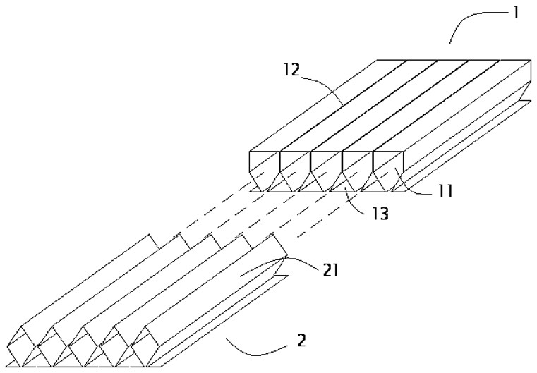 Fold line type profiled hollow steel plate