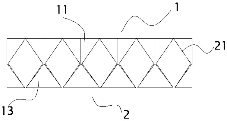 Fold line type profiled hollow steel plate