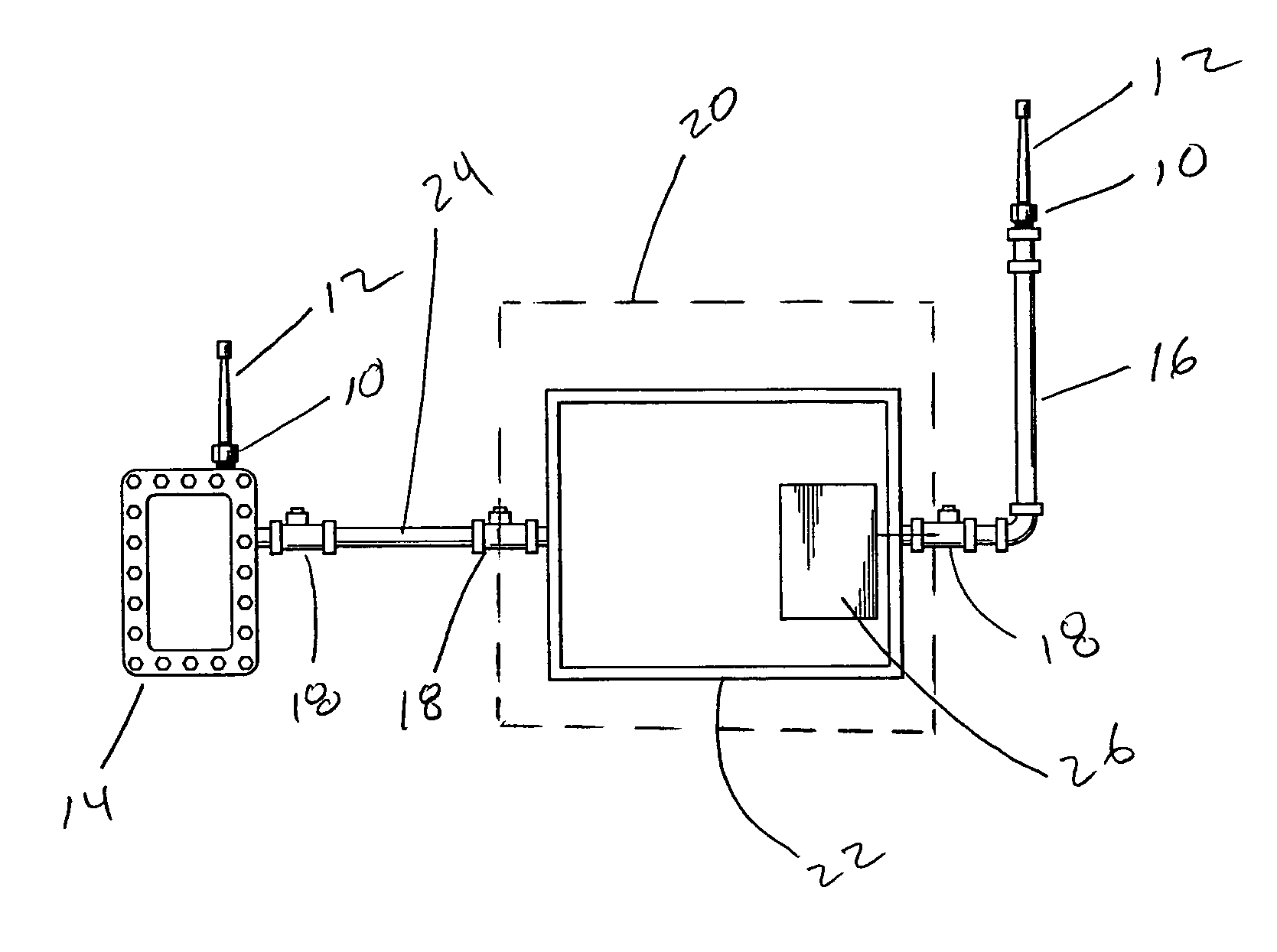 Antenna connector for hazardous area