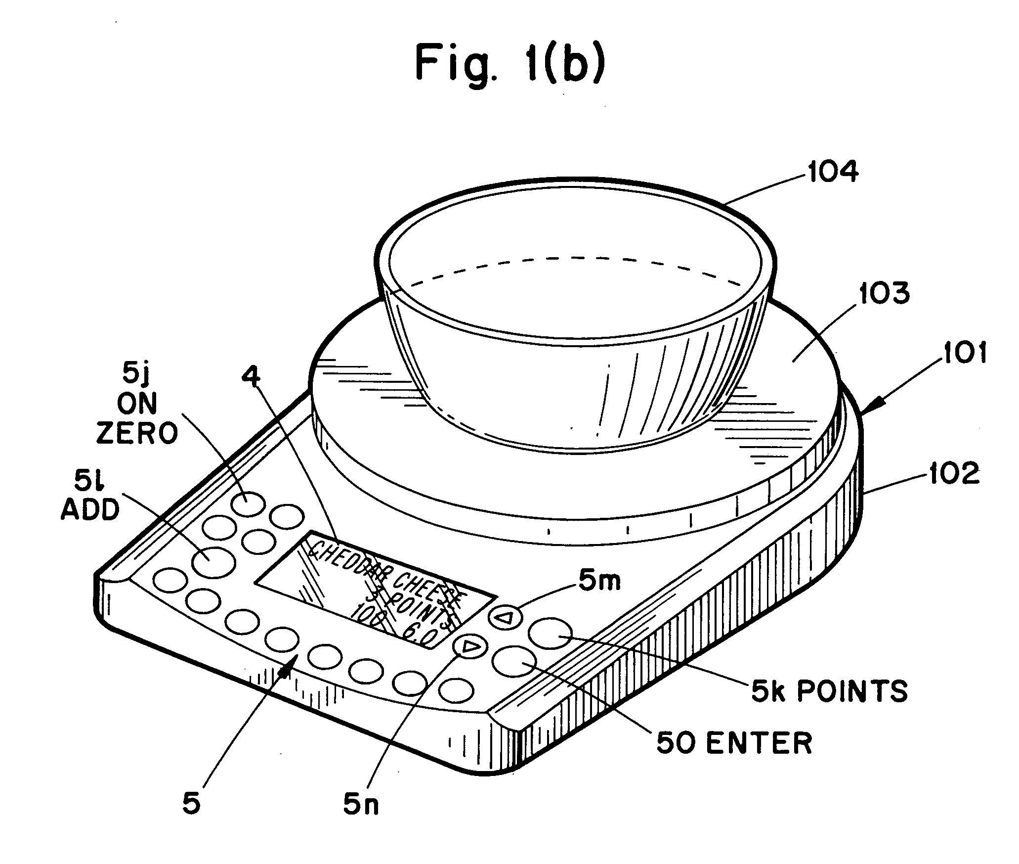 Scales displaying nutritional information