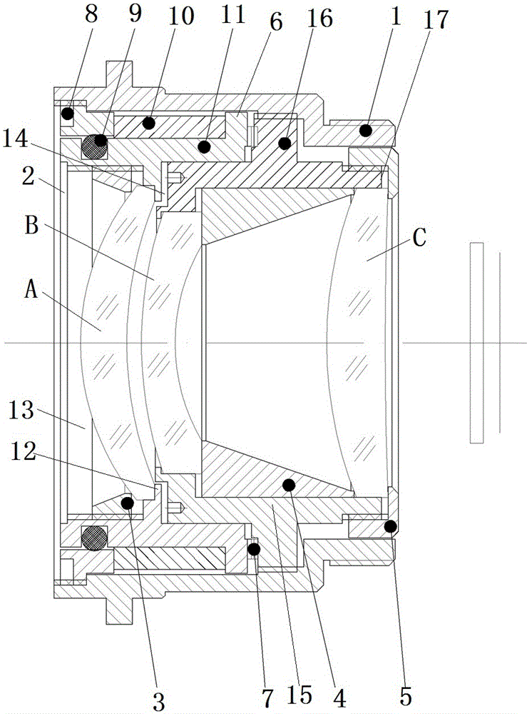 F20 mm portable mechanical passive athermal infrared prime lens and using method thereof