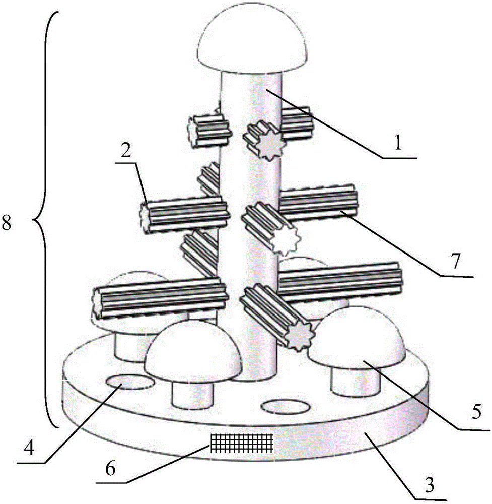 An ecological landscape artificial fish reef device