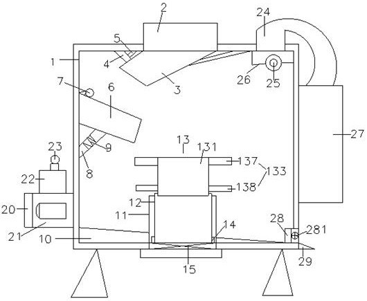 A solid waste crushing device