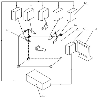 Virtual-real fused hand function rehabilitation training system and method