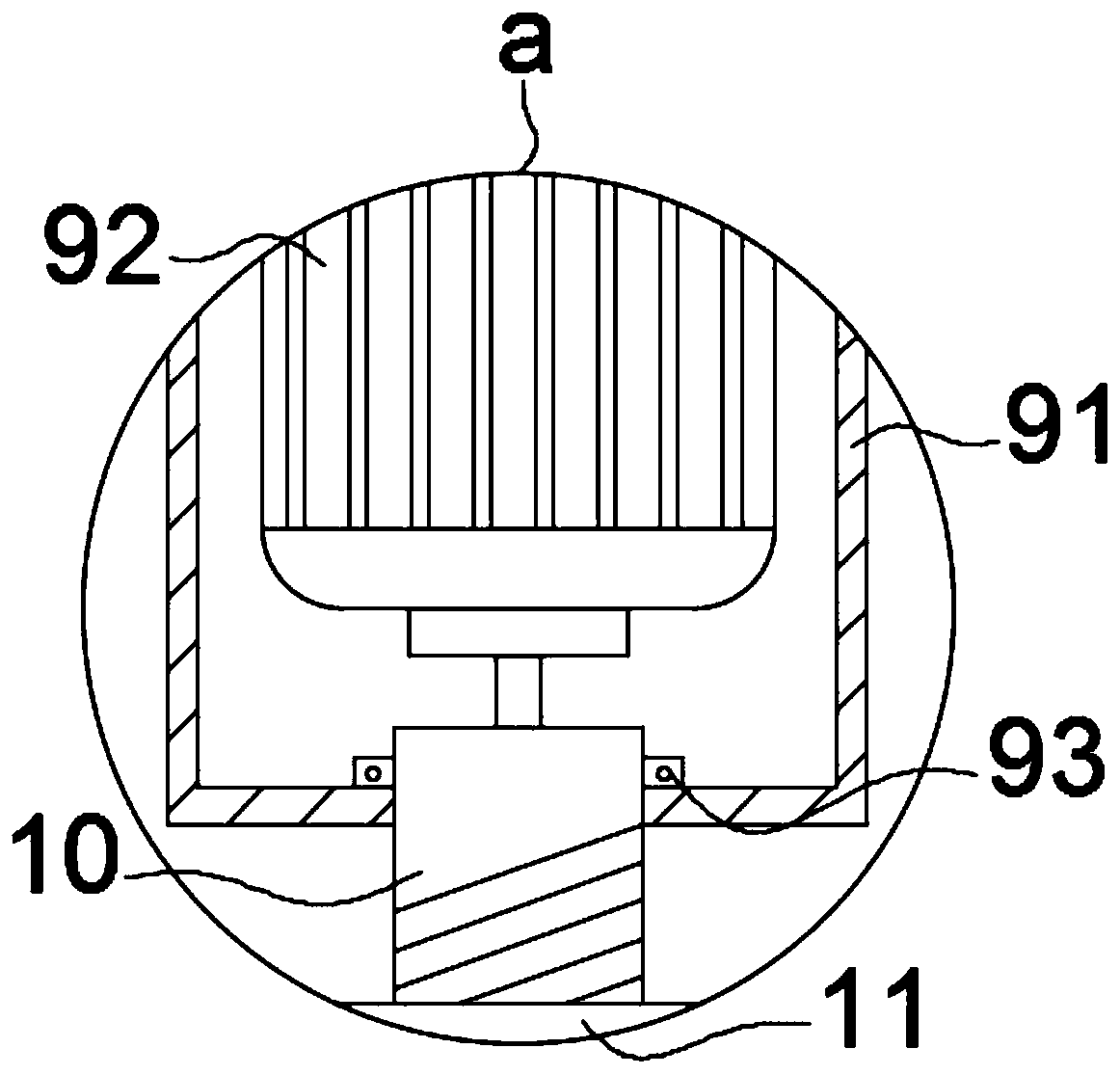 Sulfonation reaction kettle for sulfonated tobias acid