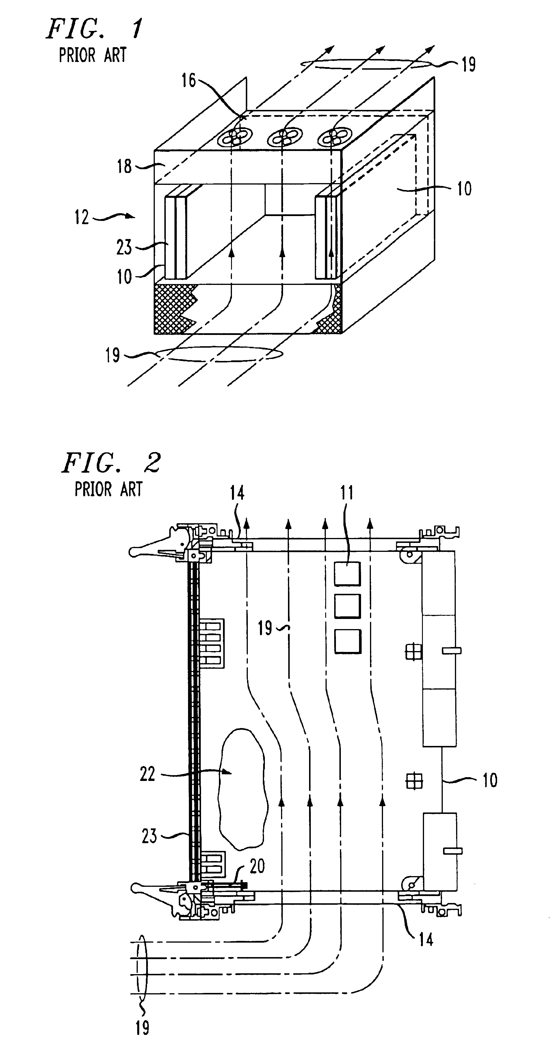 Electronic components card air deflector