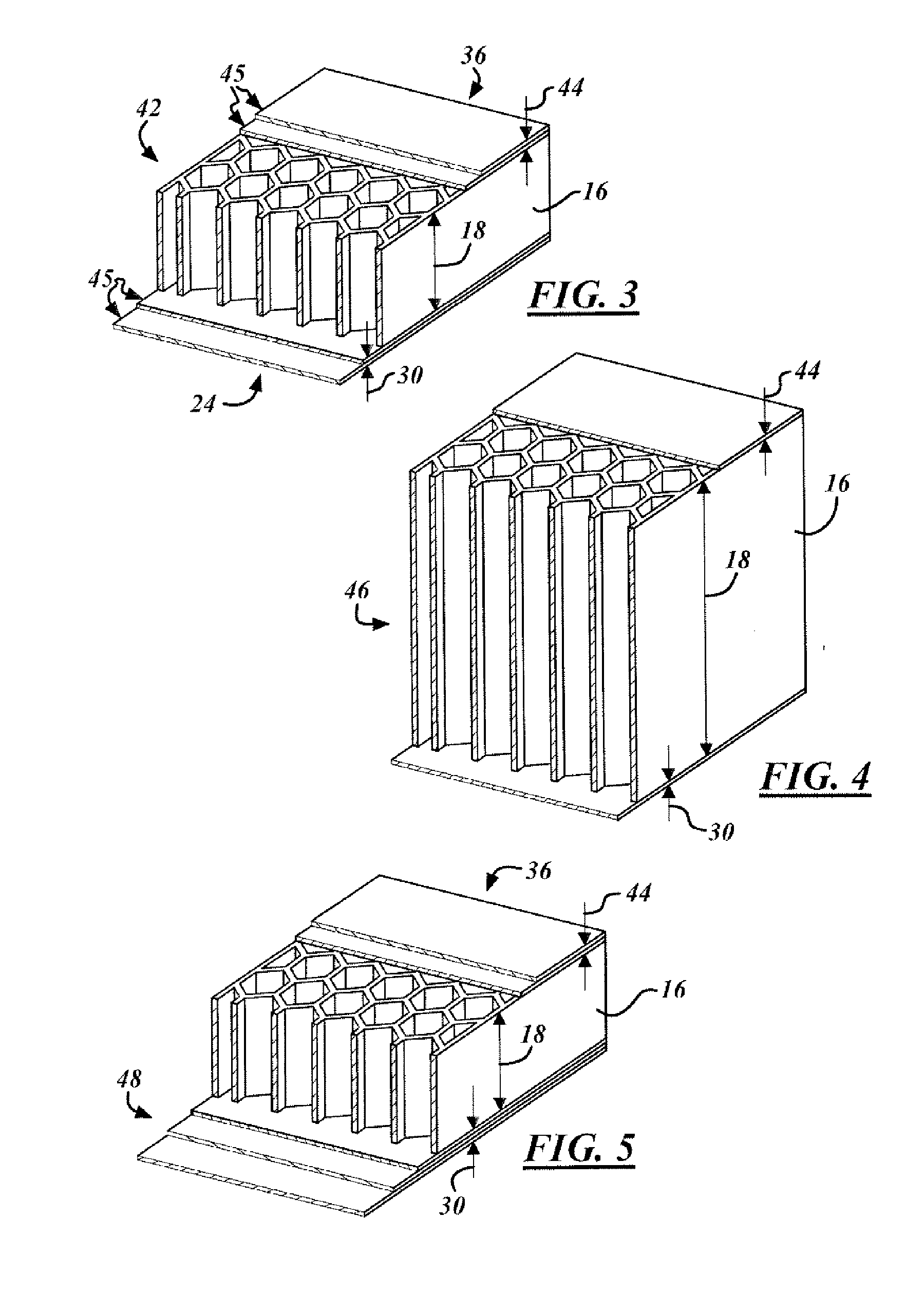 Integrally damped composite aircraft floor panels