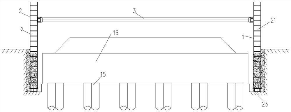 Construction method of steel jacket box for rock-socketed bearing platform construction under water level change