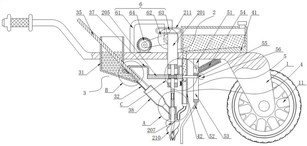 An agricultural fixed hole seeder