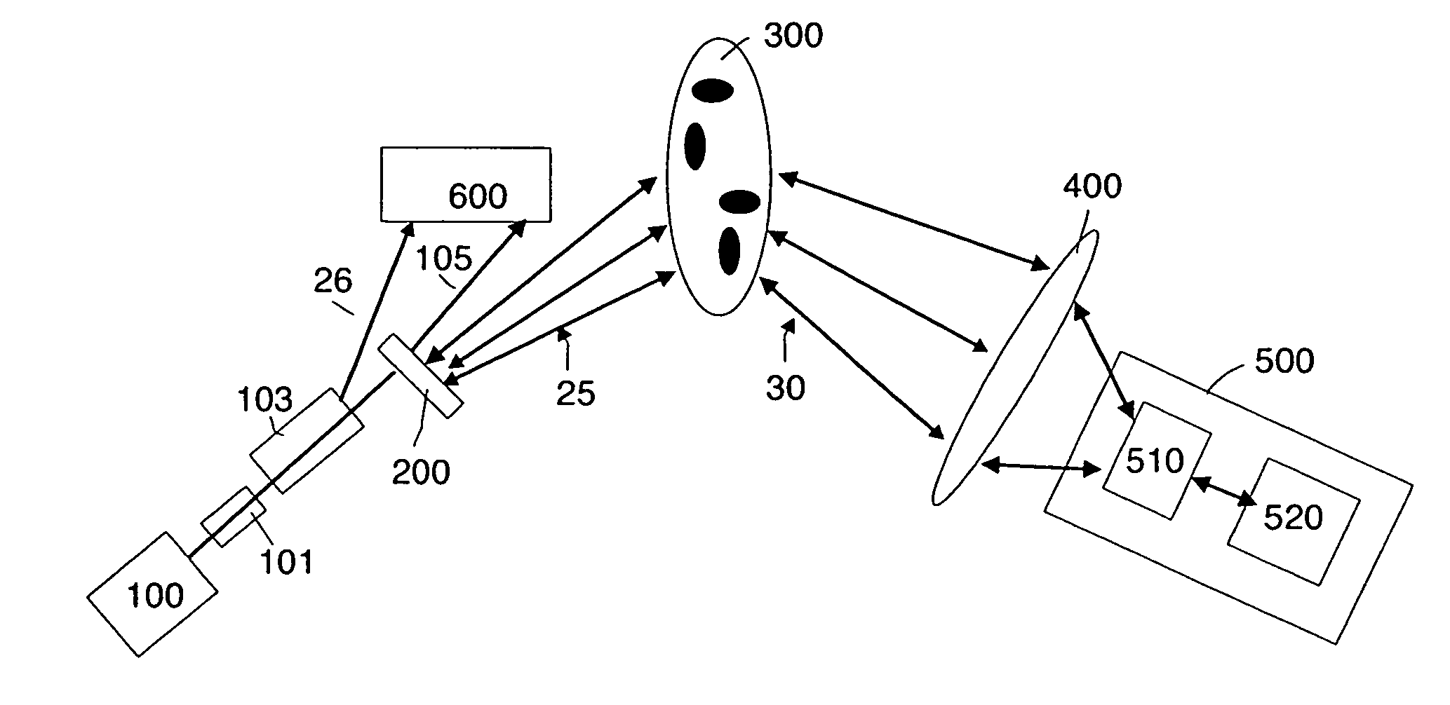 Optical remote sensor with differential Doppler motion compensation