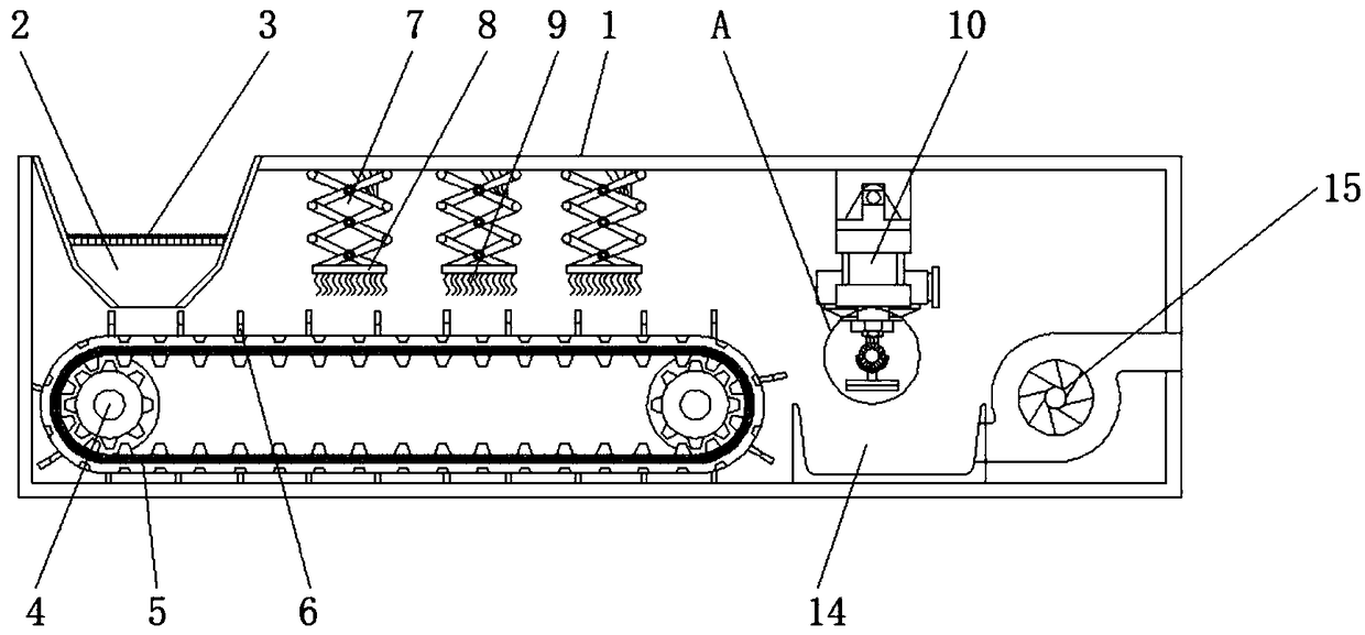 Fully-automatic feeding device for safe and efficient grinding machine