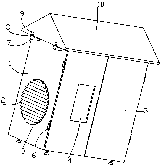 Electrical cabinet with smoke-sensing cooling and dehumidifying device