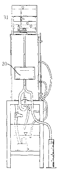 Simulated experiment device of infiltration and seepage