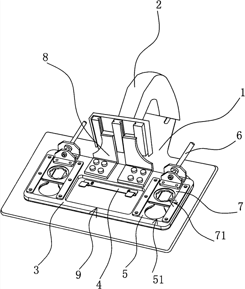 Slide plate double-layer sewing device