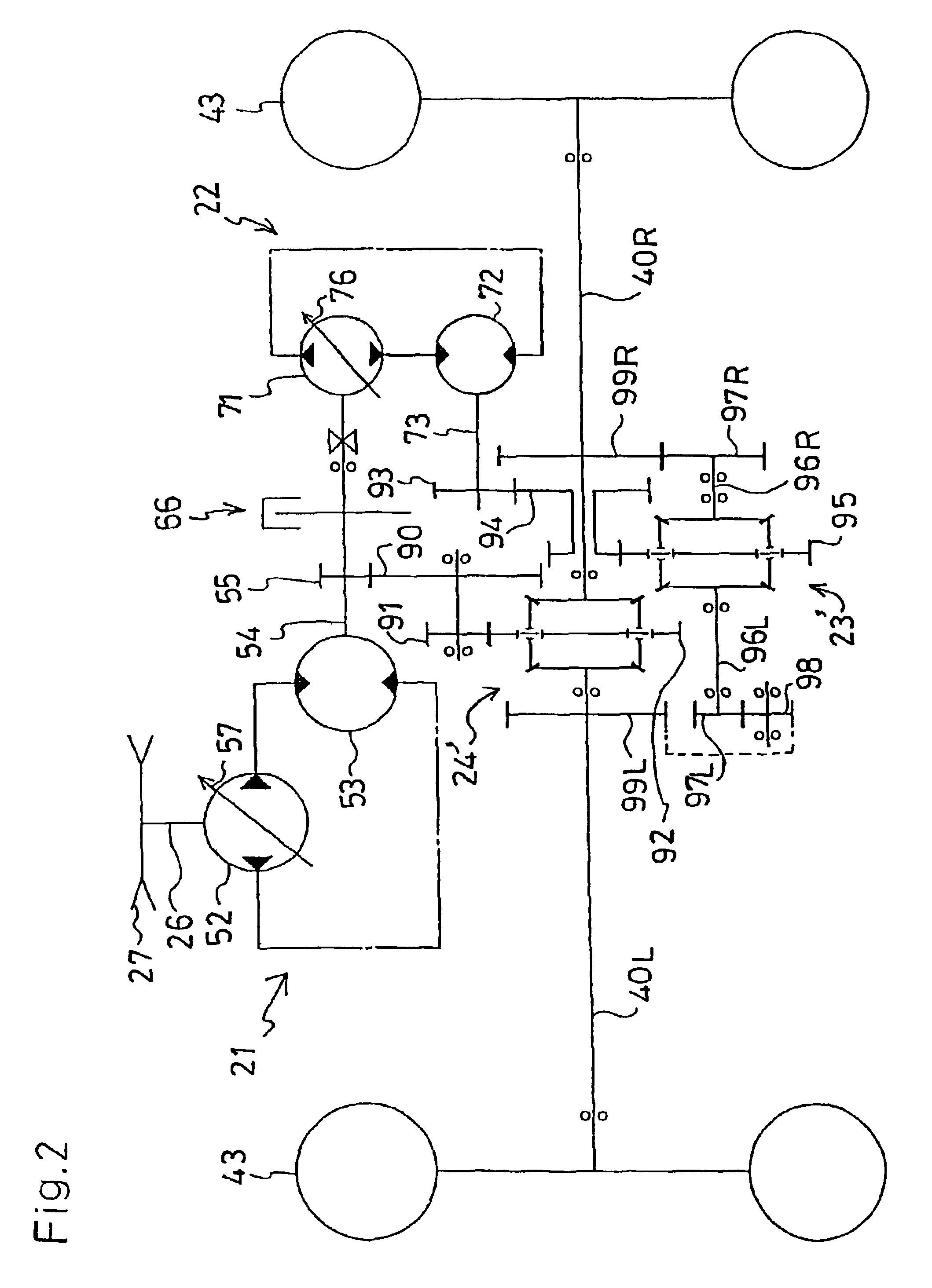 Multi-wheel vehicle