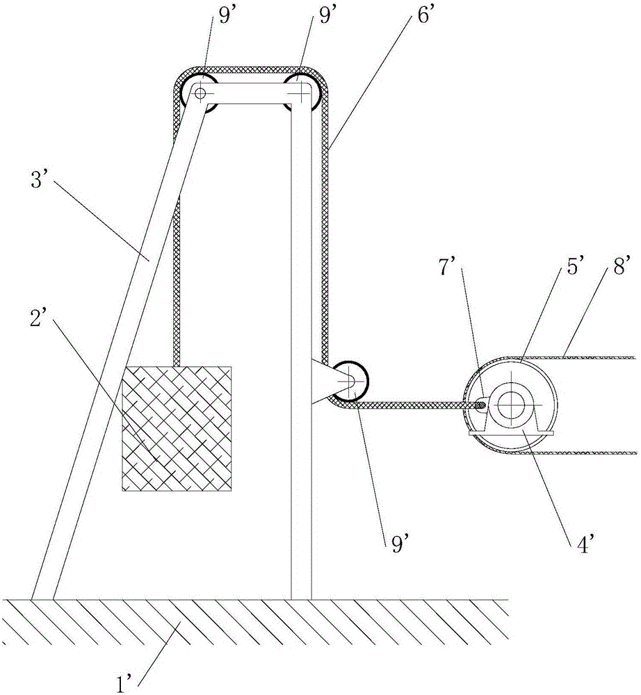 Conveying belt tensioning device and belt conveyor