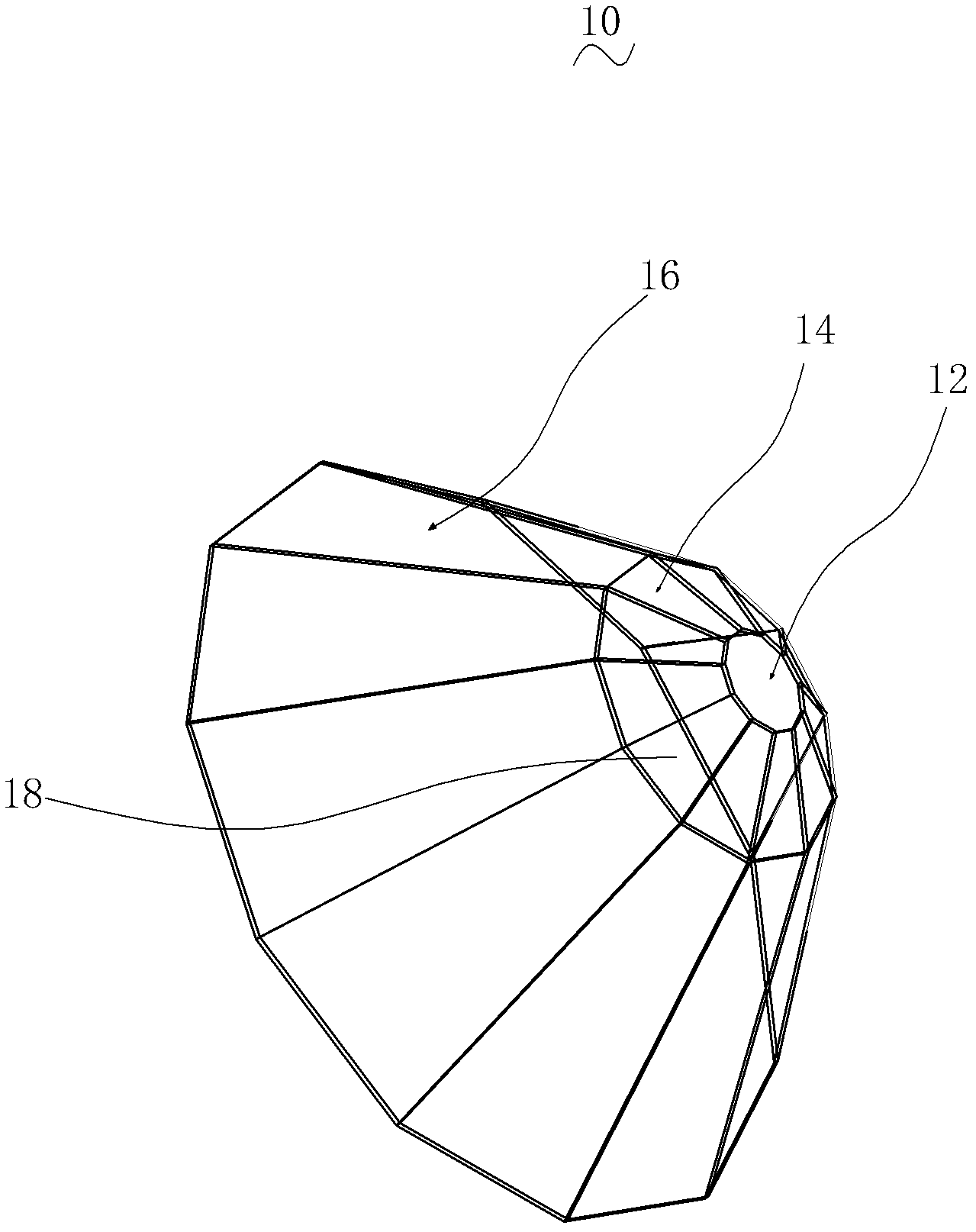 Runway alarm lamp and reflecting machine thereof