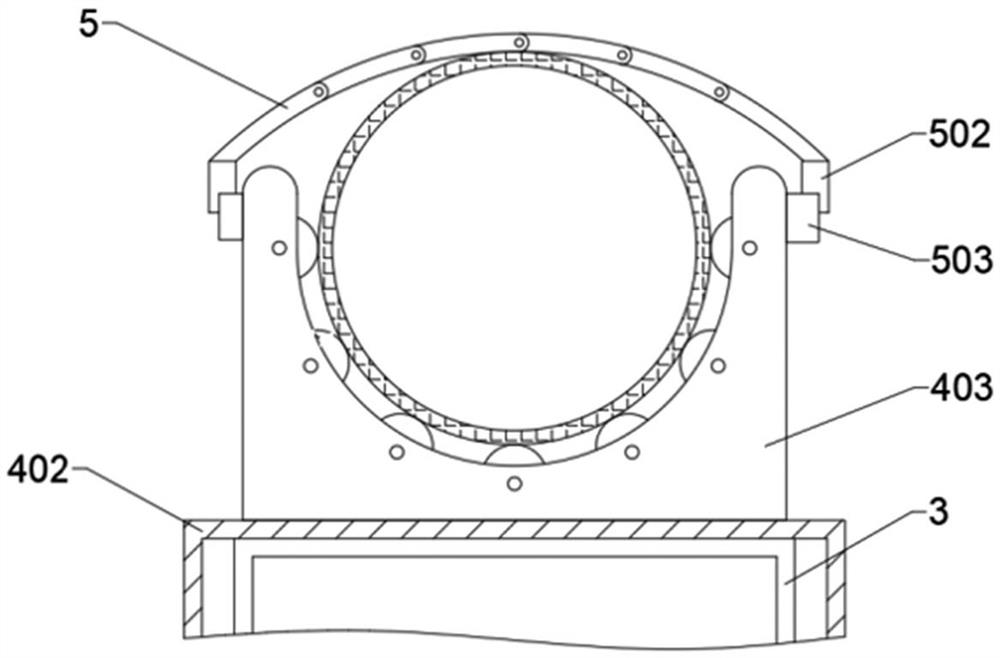 A metal power tube straight seam welding device