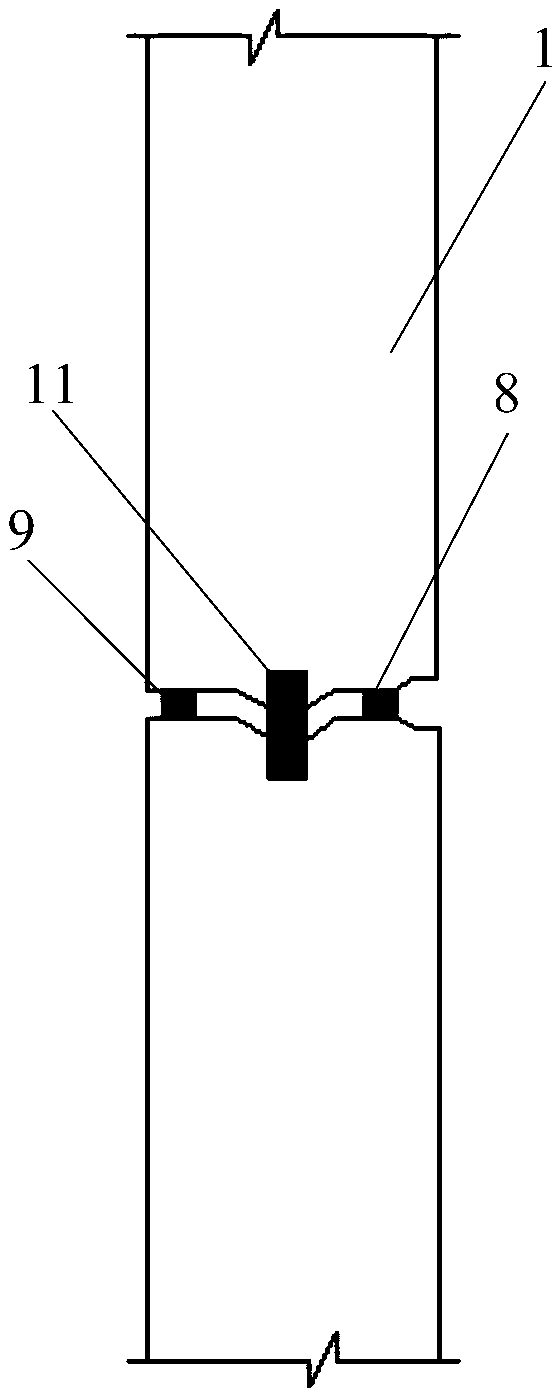 A prefabricated shaft wall structure and its construction method