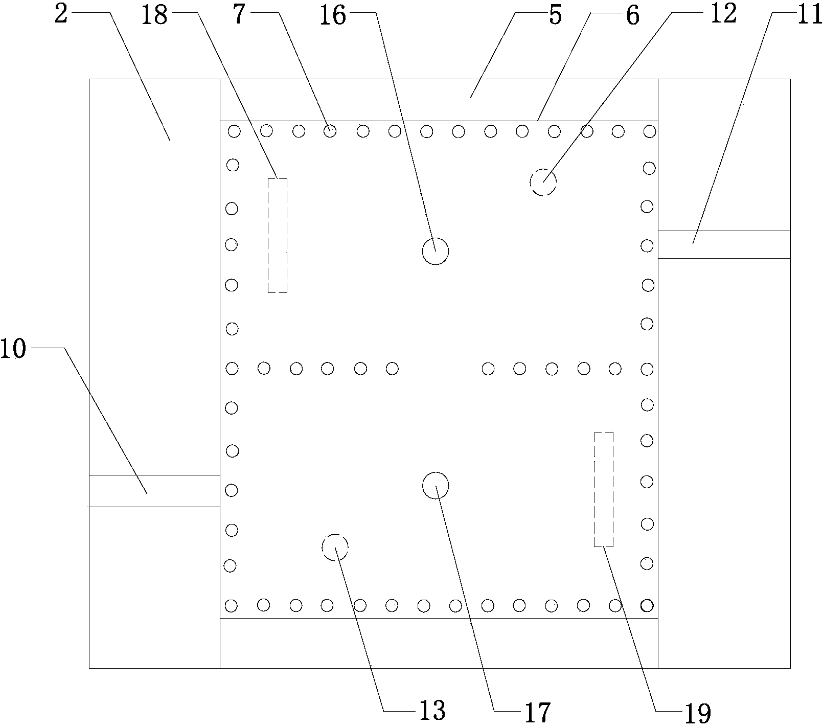 Double-frequency substrate-integrated waveguide band-pass filter with double-layer structure