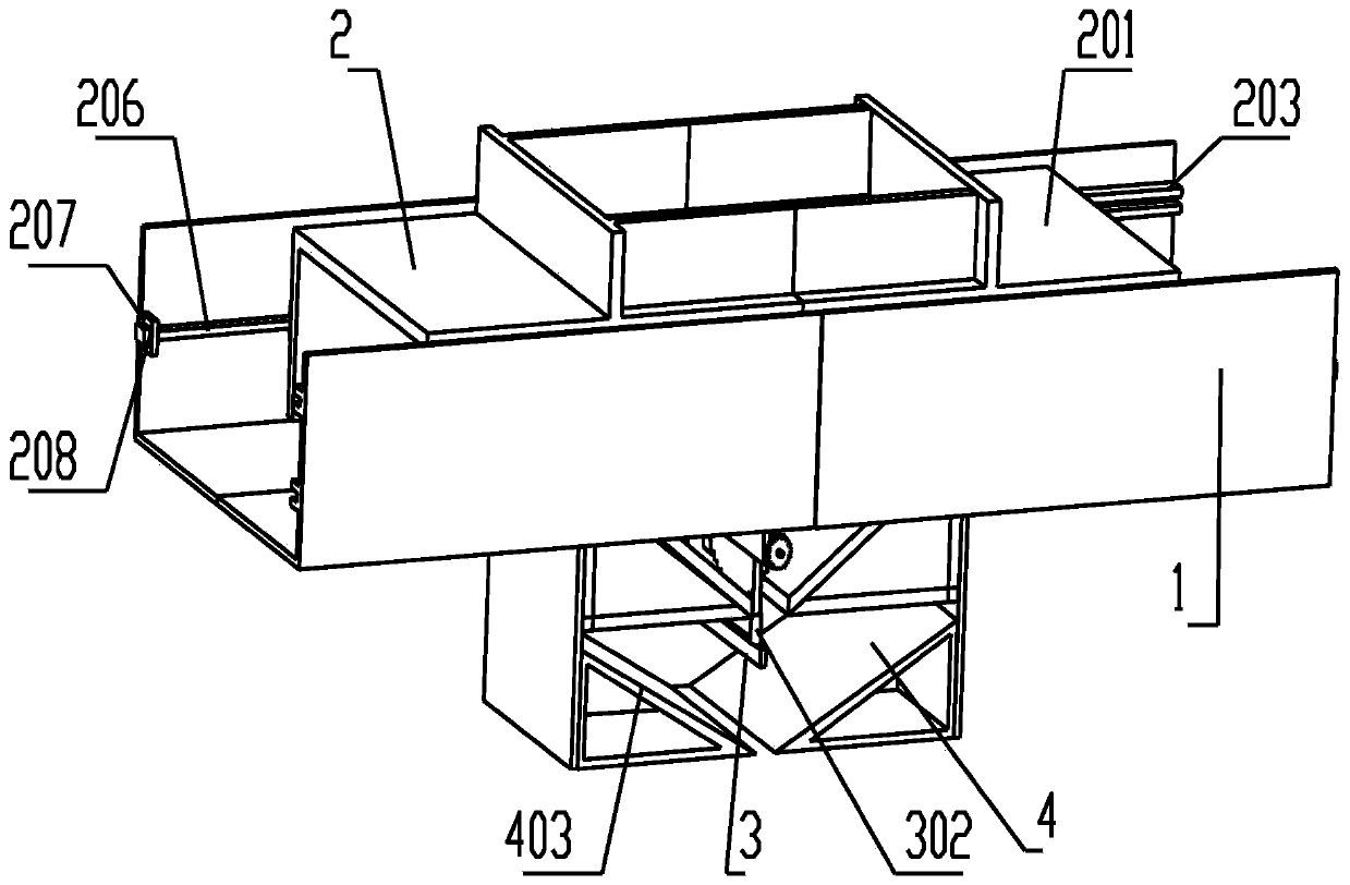 Powdered material blanking device