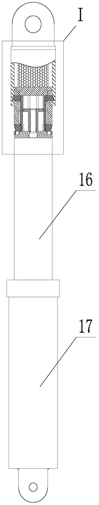 Hydraulic prop having anchoring force energy-absorbing buffering function