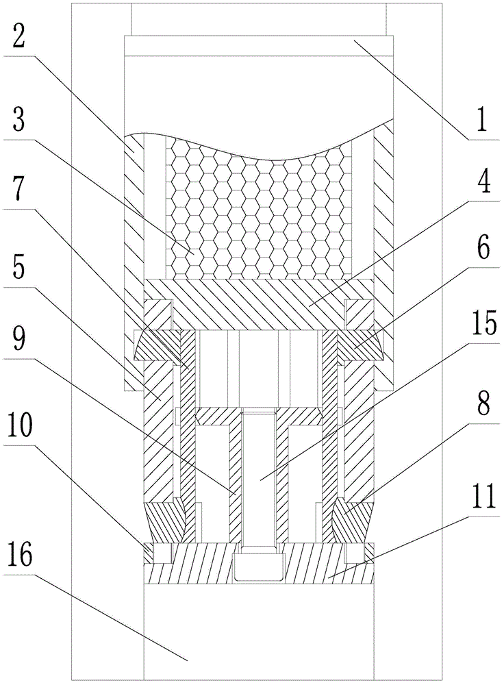 Hydraulic prop having anchoring force energy-absorbing buffering function