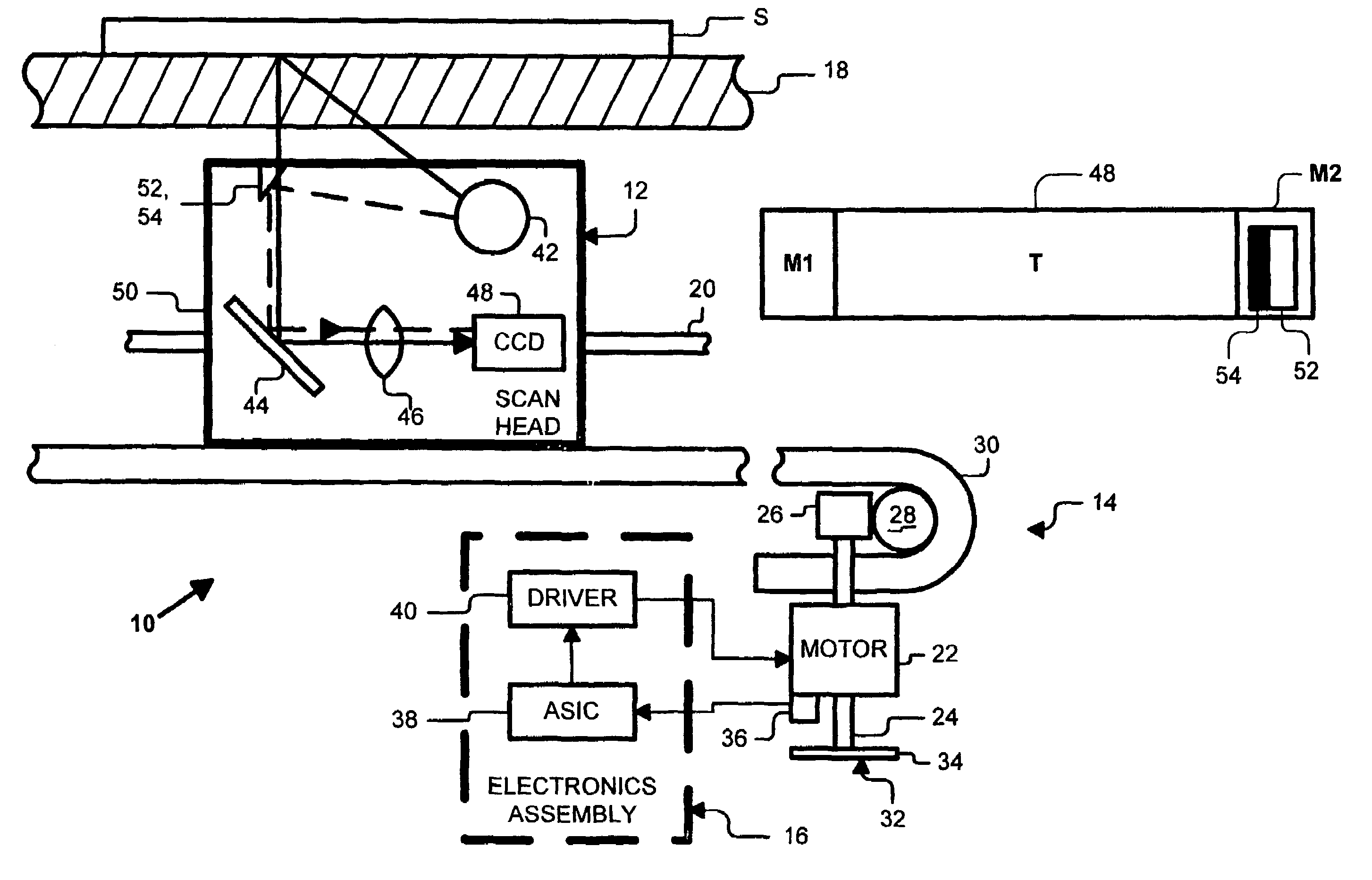 Optical scanner providing compensation for non-uniform bulb illumination