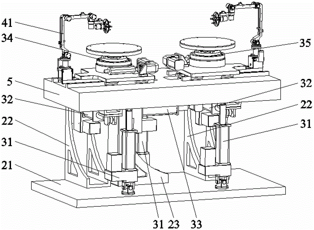 Multi-degree-of-freedom suspension kinematics and elastic kinematics characteristics test bench