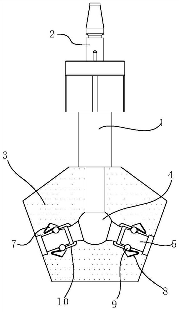 Improved oxygen inhalation device with one-driving-two structure