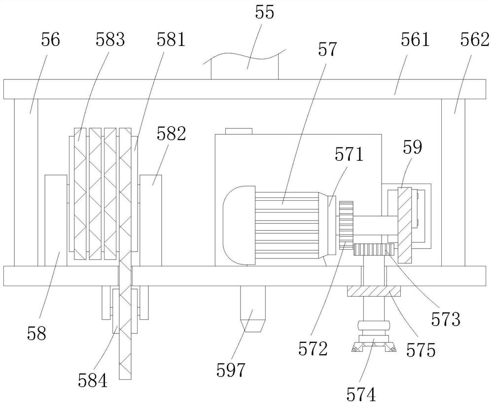 A processing device for a winding roller brush