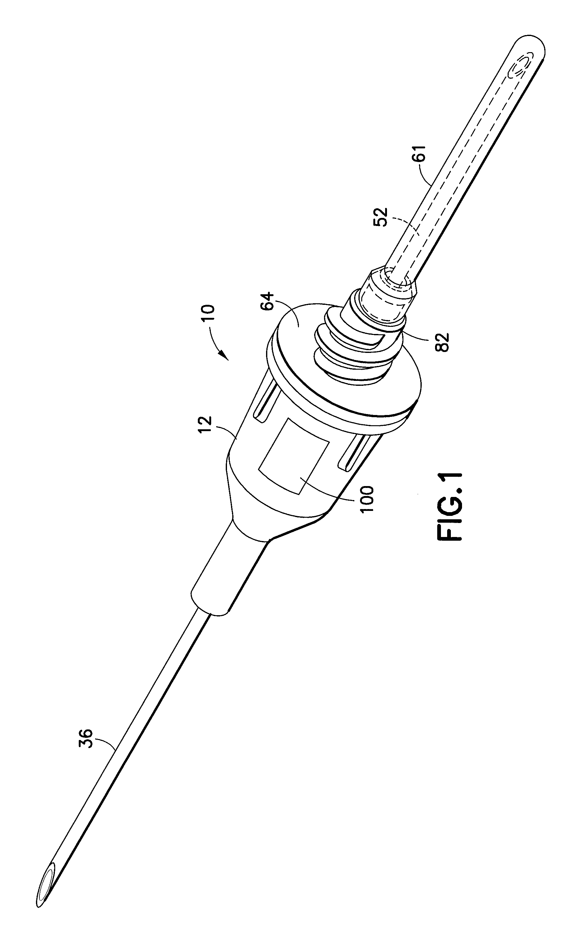 Flashback blood collection needle