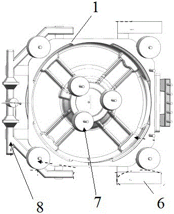 Low-temperature ferrite ductile cast iron auxiliary casting test block preparation method