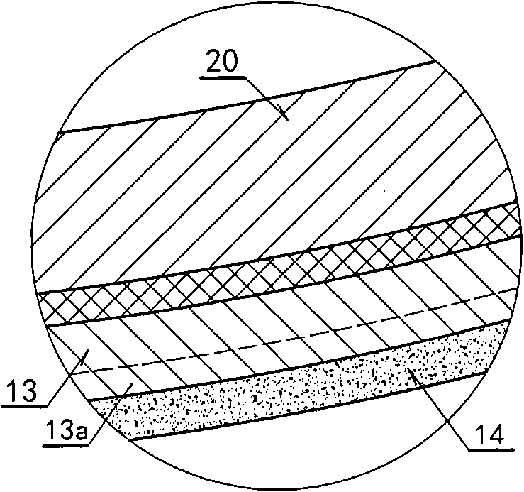 Lining structure for super large section water-rich loess tunnel of high-speed railroad