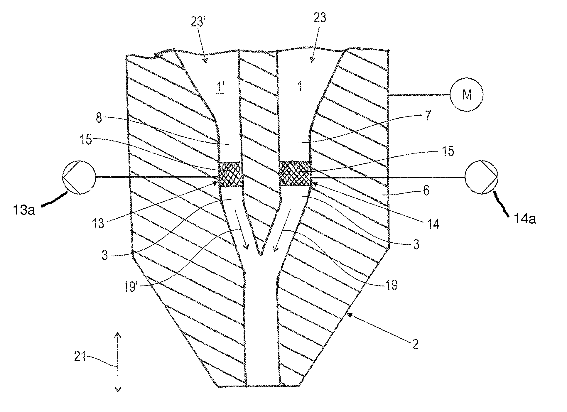 Capillary metering device and method for operating such a capillary metering device