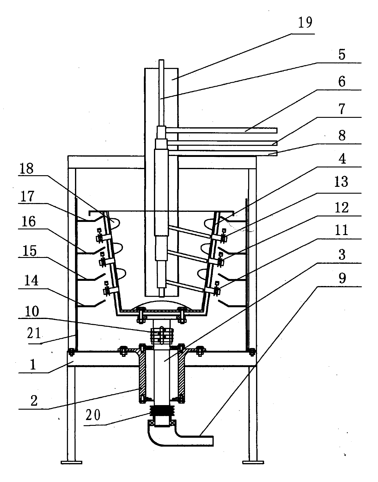 Multifunctional electromagnetic centrifugal continuous concentrating machine