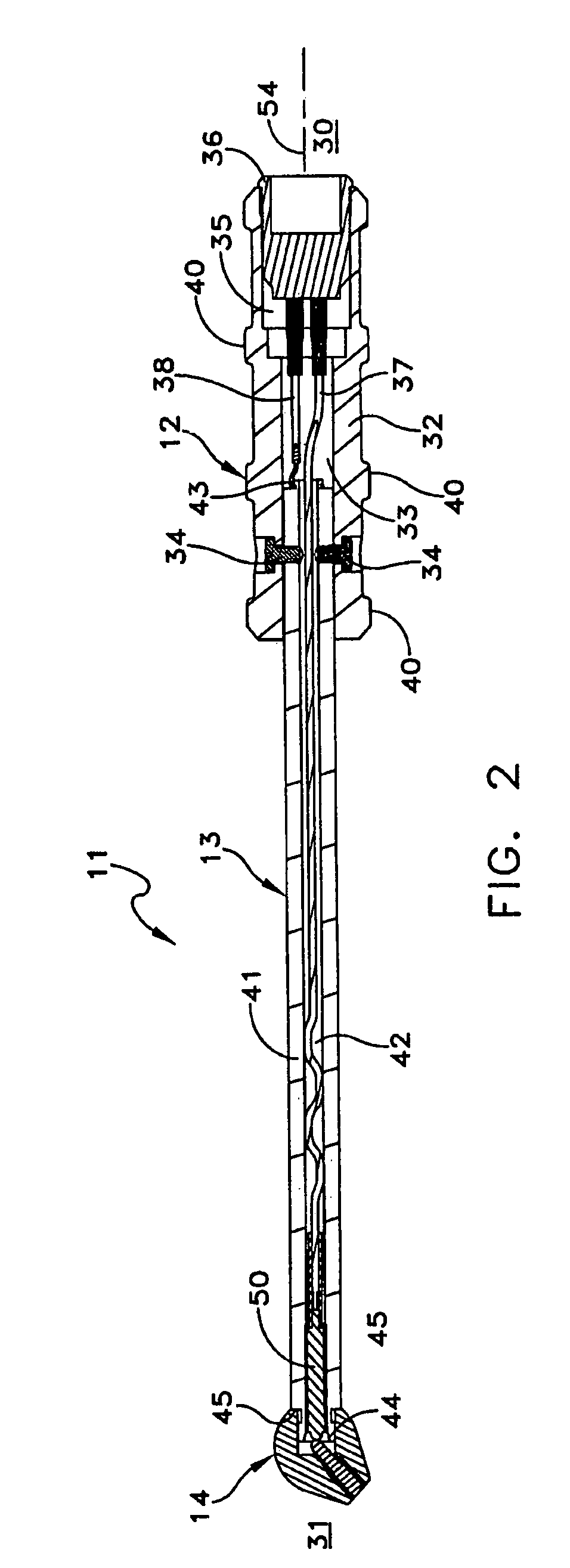 Dermal phase meter with improved replaceable probe tips