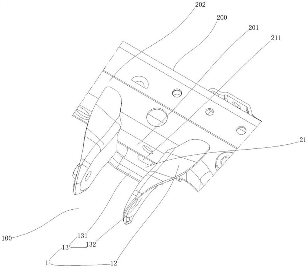 Front speed reducer mounting bracket assembly and vehicle